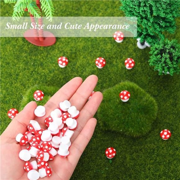 Amazon.com : Yulejo 160 Pcs Tiny Mushrooms Mini Figurines  Yulejo 160 Pcs Tiny Mushrooms Mini Figurines Miniature Cute Mushroom Figurines